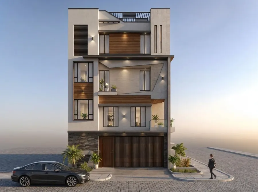 Proposed design — architectural 3D visualization for an independent house construction project