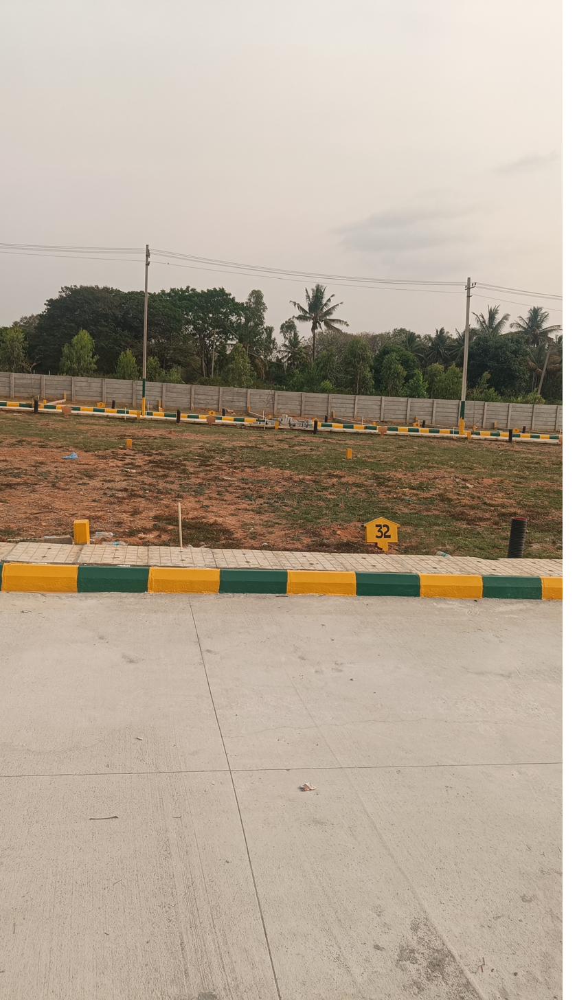 Internal road network under development at Sai Roots Layout